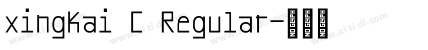 xingkai C Regular字体转换